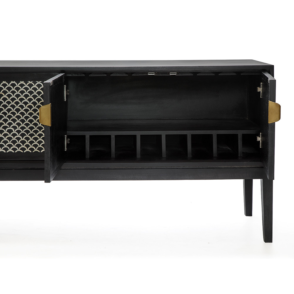 Буфет в гостиную с инкрустацией Bone Inlay sideboard - 4 doors