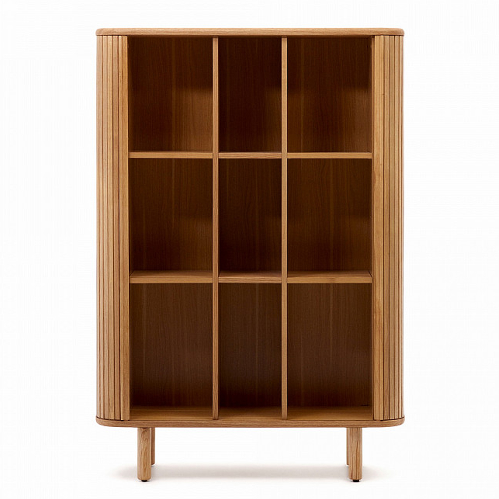 Буфет из ясеневого шпона с открытыми полками и 2-мя раздвижными дверями Toinette