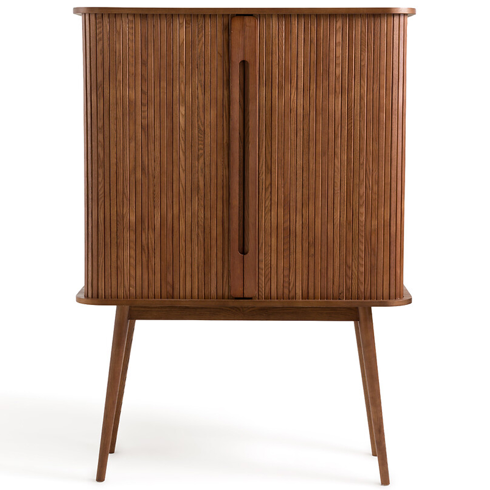 Буфет с двумя раздвижными дверцами Toinette Brown Wooden Cupboard