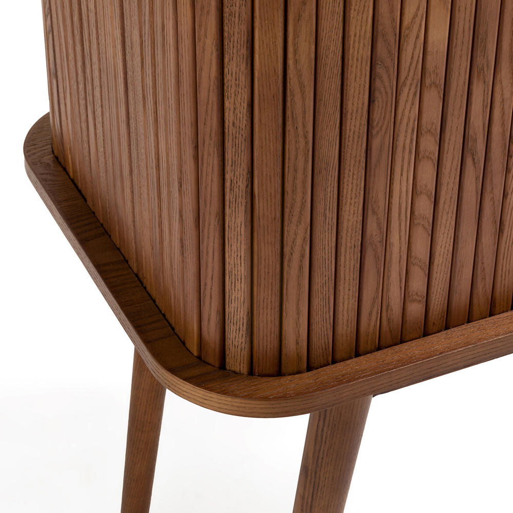 Буфет с двумя раздвижными дверцами Toinette Brown Wooden Cupboard