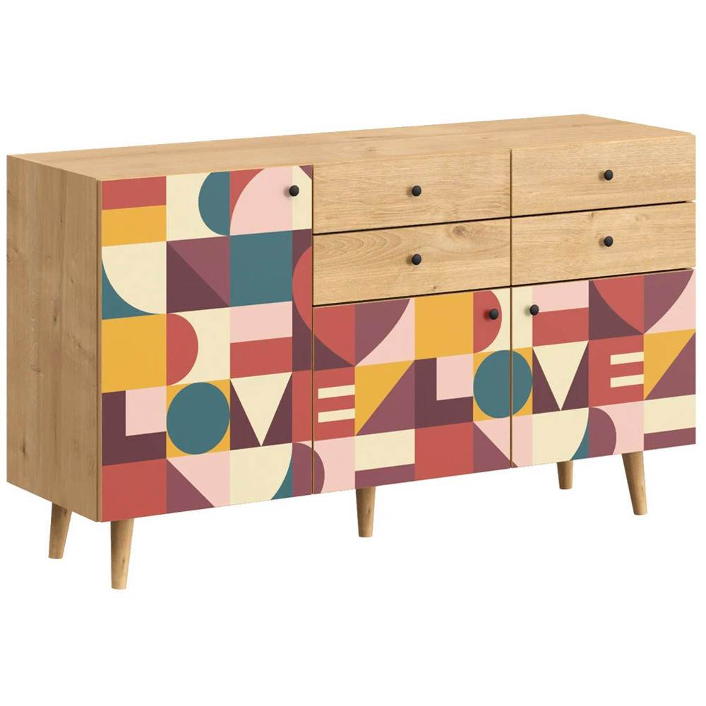 Буфет с принтом на дверцах Elise Cupboard