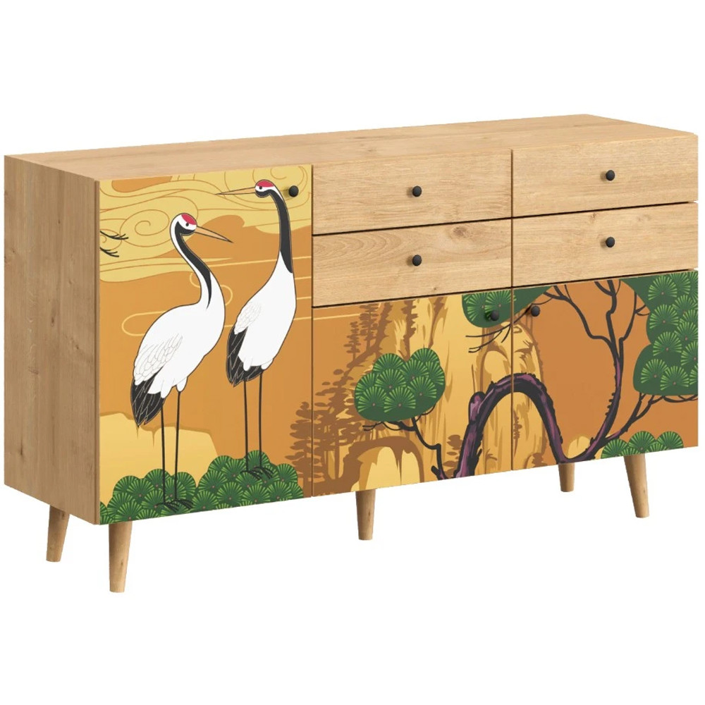 Буфет с принтом на дверцах Elise Cupboard