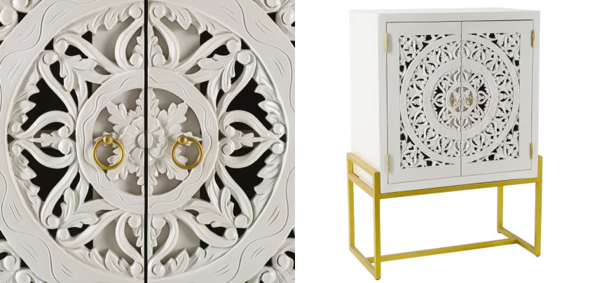 Буфет с резными дверцами Ceara Lace Cabinet