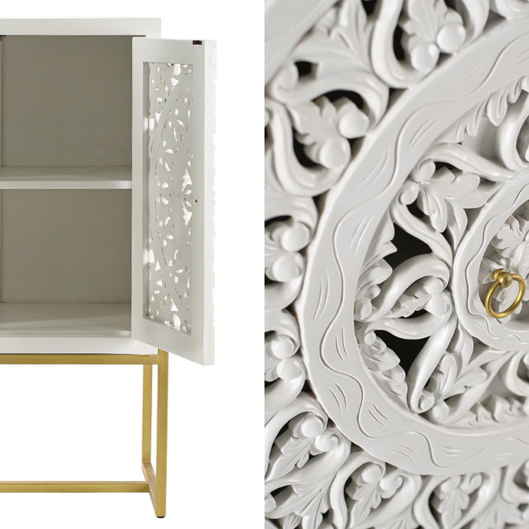 Буфет с резными дверцами Ceara Lace Cabinet
