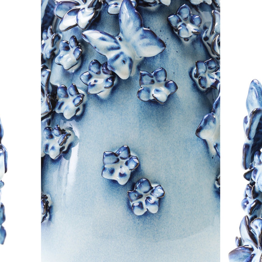 Ваза Blue & white Butterflies vase