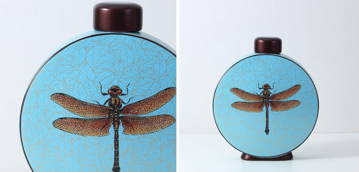 Ваза Blue Vase Dragonfly