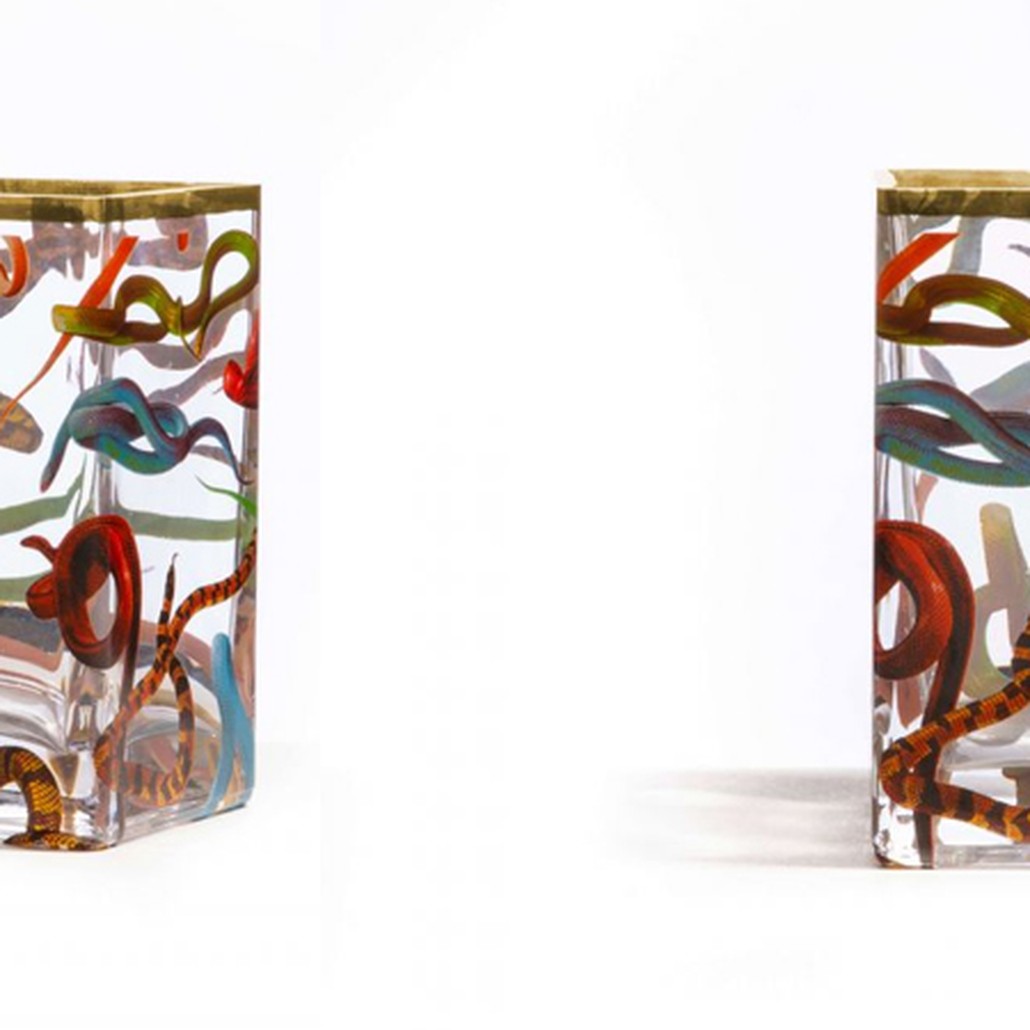 Ваза Glass Vase Snakes