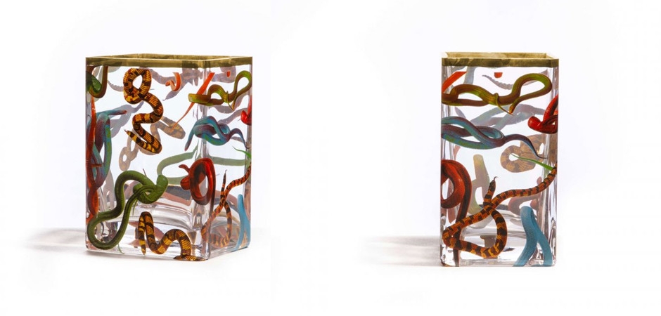 Ваза Glass Vase Snakes