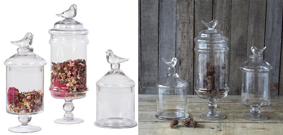 Ваза Glass Vase With Lid