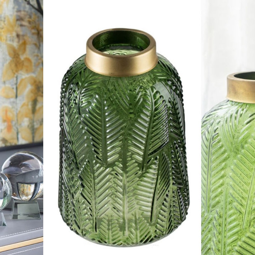 Ваза Green Vase Golden Throat high