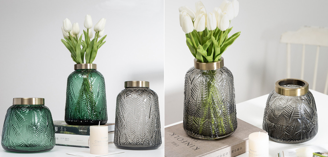 Ваза Grey Vase Golden Throat high