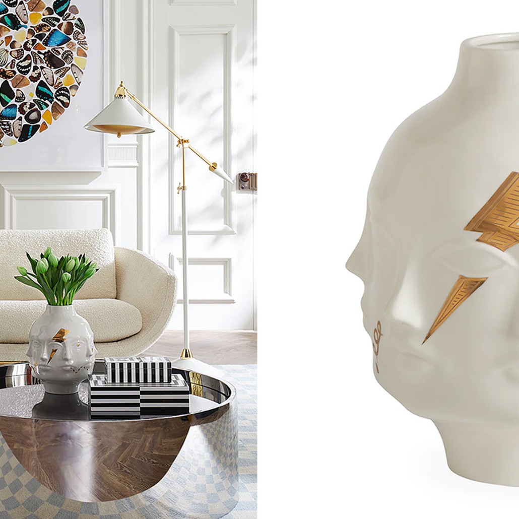 Ваза Jonathan Adler Gilded Dora Maar Large Vase