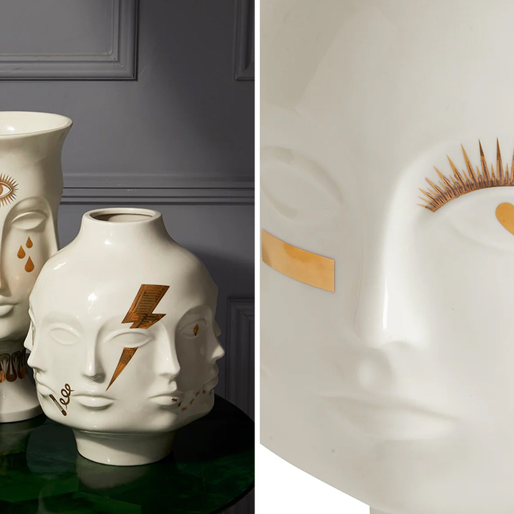 Ваза Jonathan Adler Gilded Dora Maar Large Vase