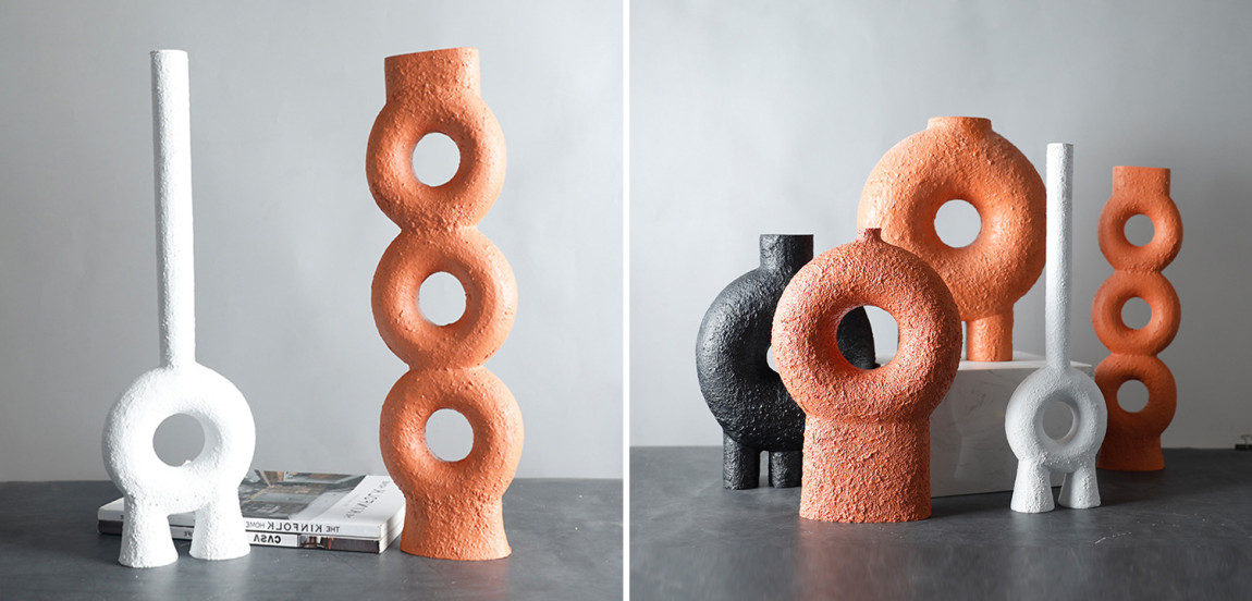 Ваза Long Neck Ceramic Vase by Faina