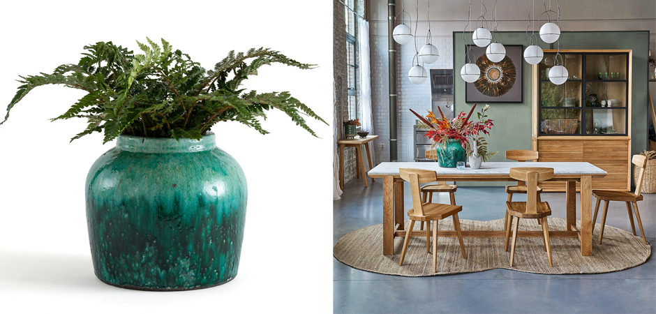 Ваза Marine Theme бирюза