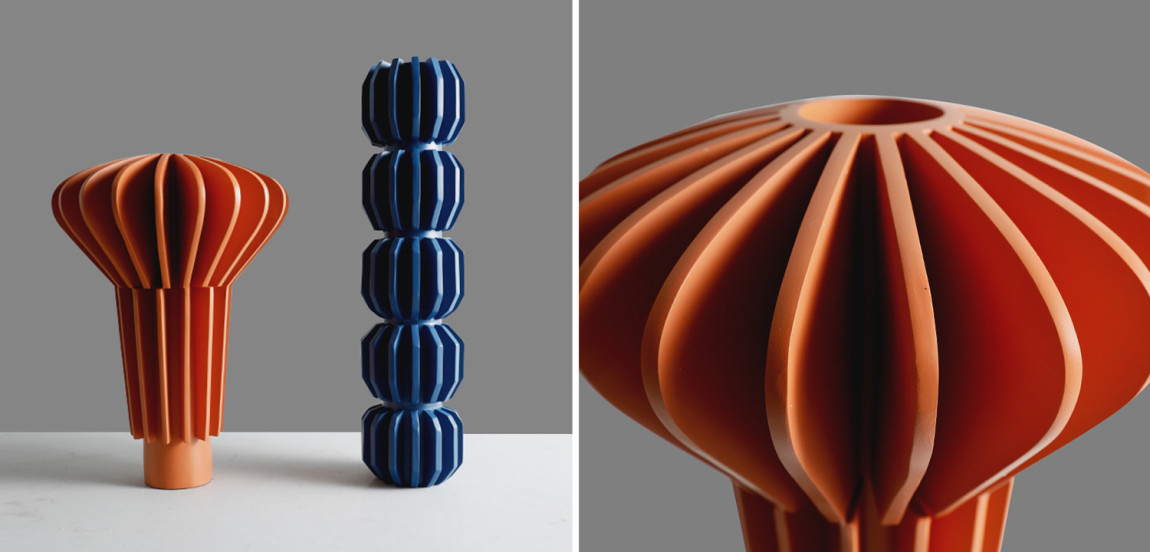 Ваза Mieko Orange Molecule Collection Vase