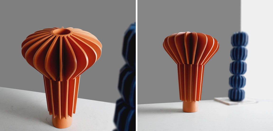 Ваза Mieko Orange Molecule Collection Vase