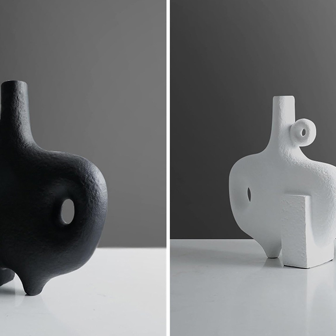 Ваза Molecule Collection Nao Black Vase