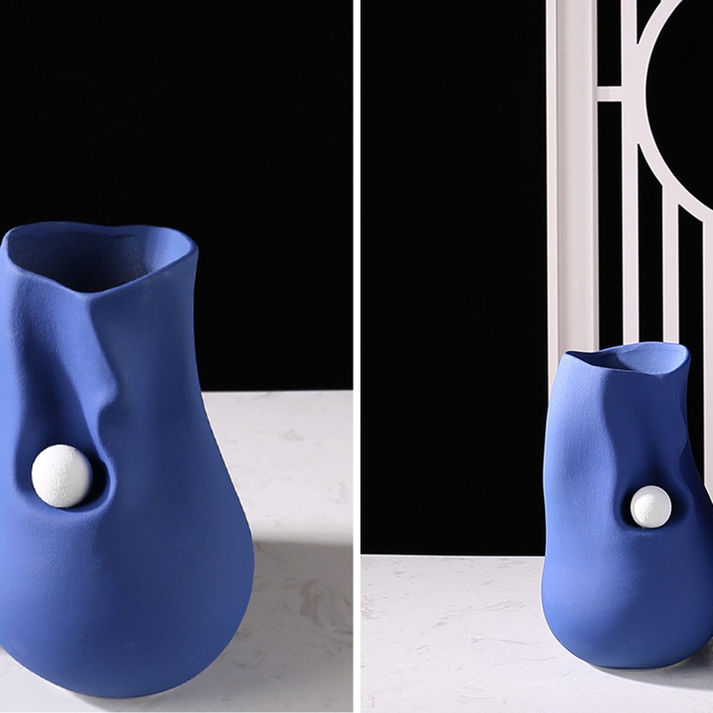 Ваза Molecule Collection Rhea Blue Vase