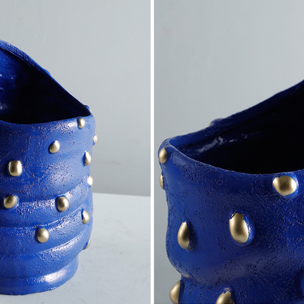Ваза Molecule Collection Vase Blue Gold