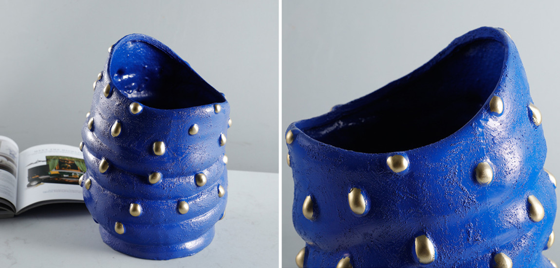 Ваза Molecule Collection Vase Blue Gold