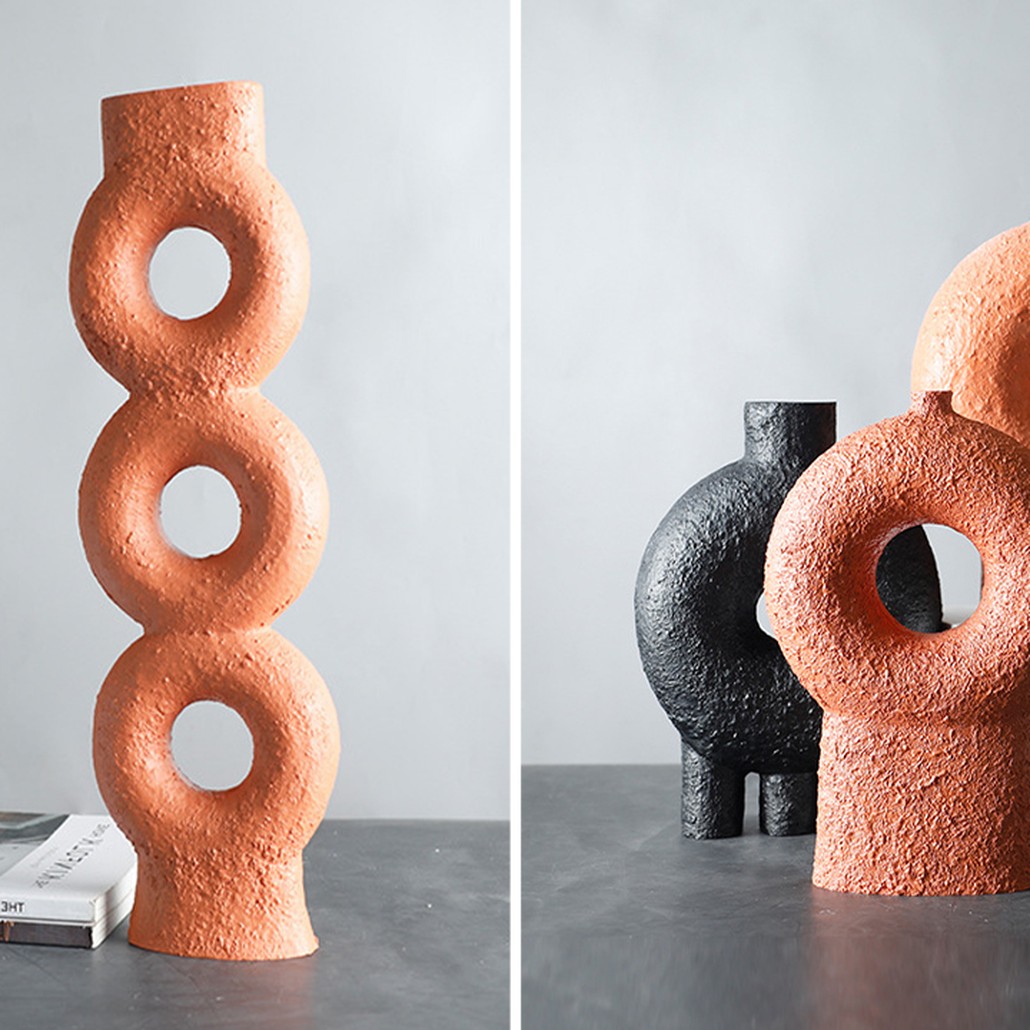 Ваза Sculpted Ceramic Vase by Faina