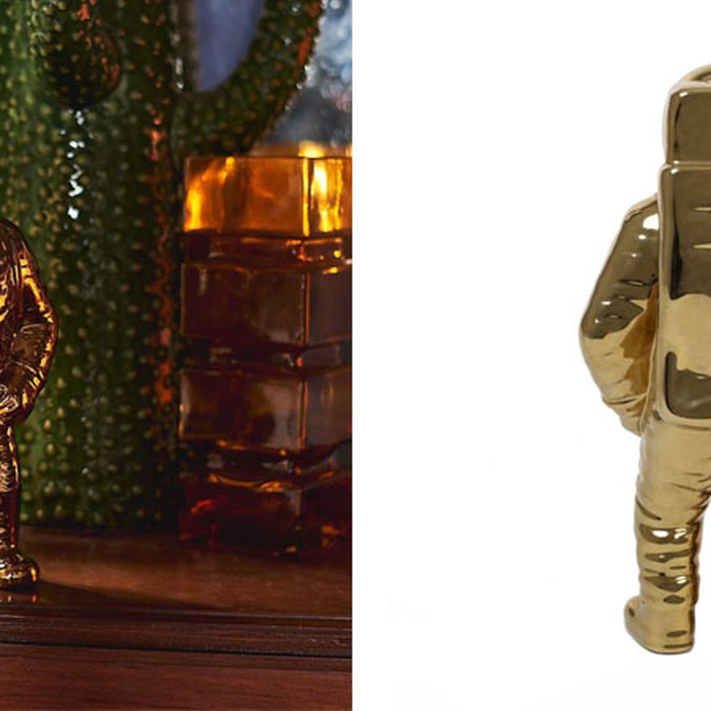 Ваза Seletti Cosmic Diner Starman Gold