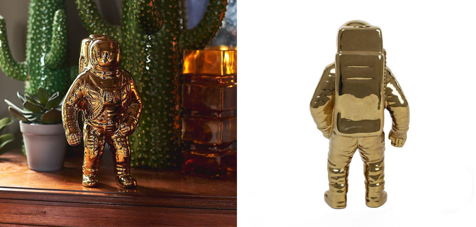 Ваза Seletti Cosmic Diner Starman Gold