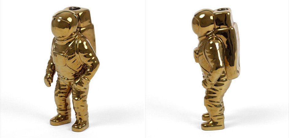 Ваза Seletti Cosmic Diner Starman Gold