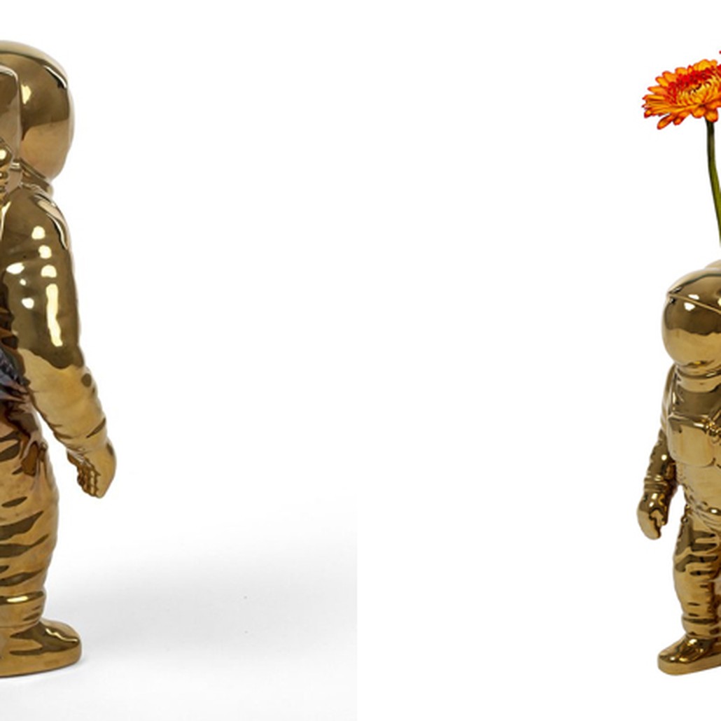 Ваза Seletti Cosmic Diner Starman Gold