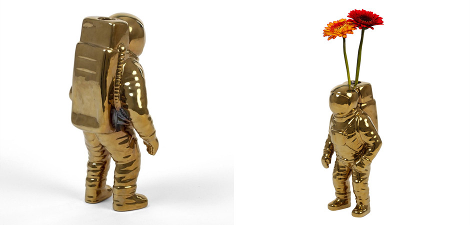 Ваза Seletti Cosmic Diner Starman Gold