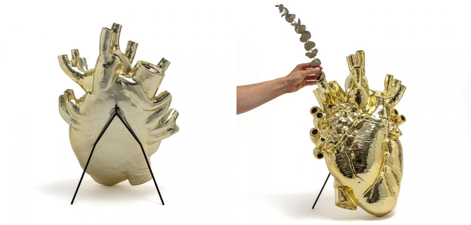 Ваза Seletti Love in Bloom Gold Gaint