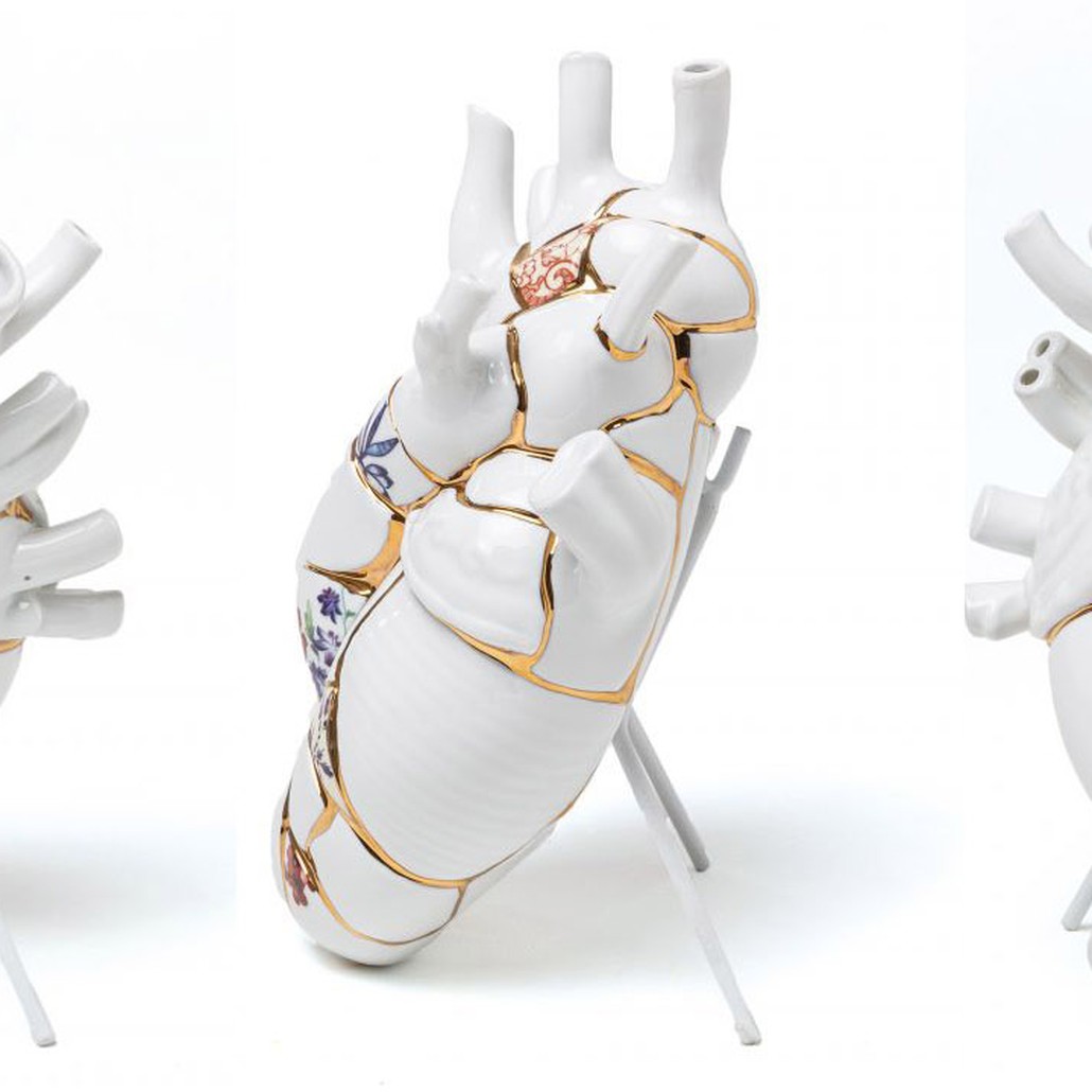 Ваза Seletti Love in Bloom Kintsugi