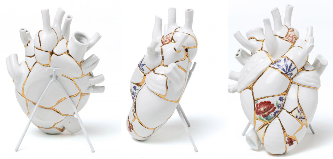 Ваза Seletti Love in Bloom Kintsugi