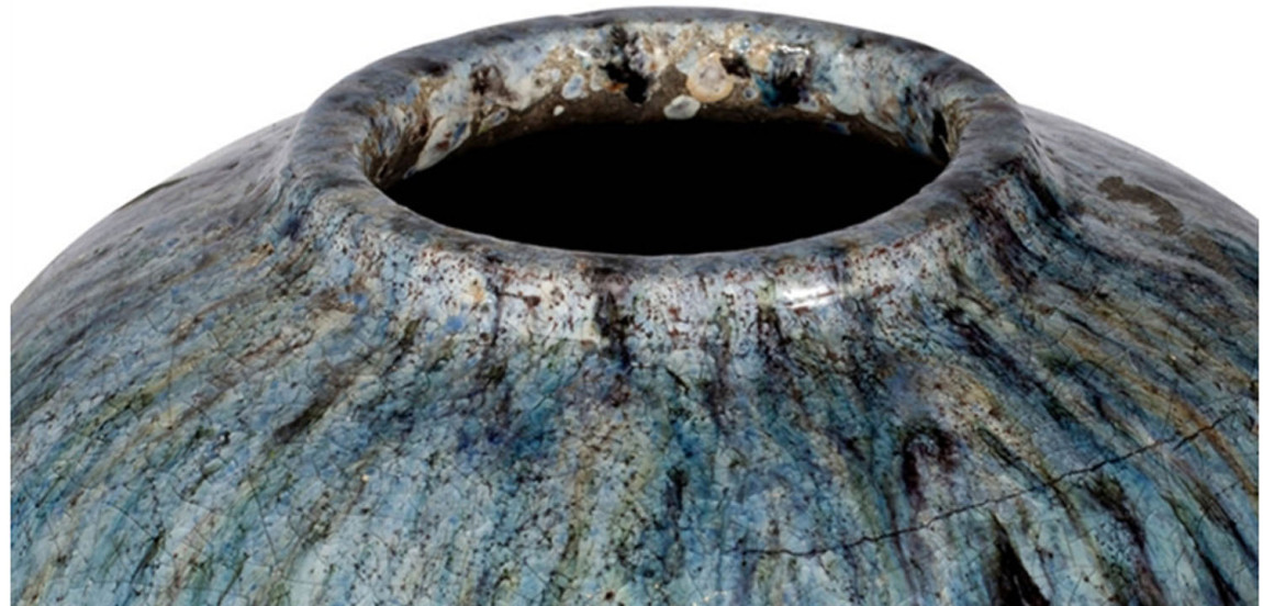 Ваза Terracotta Vase blue-white