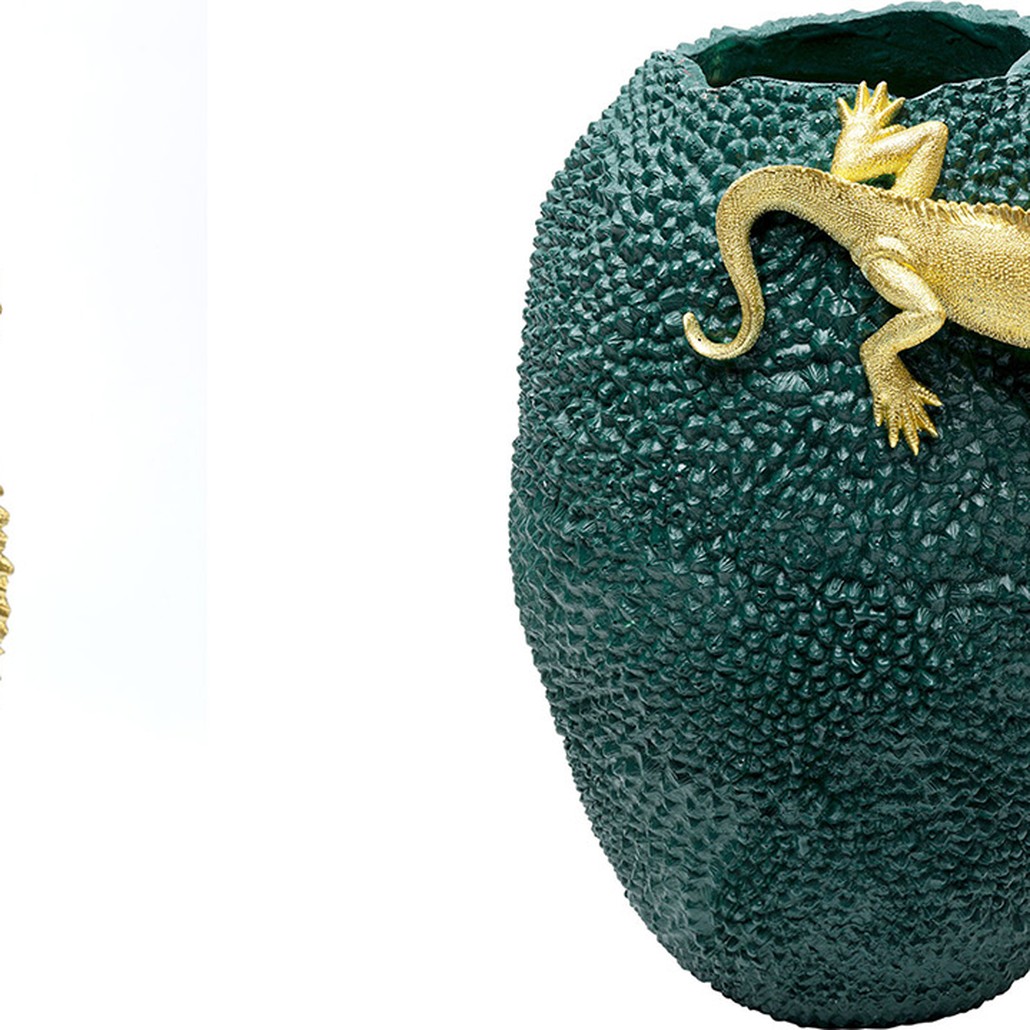 Ваза Two Lizards and green fruit
