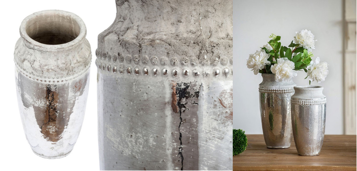 Ваза Vase Argenta silver 33