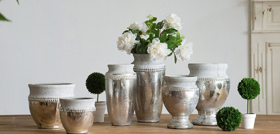 Ваза Vase Argenta silver 33