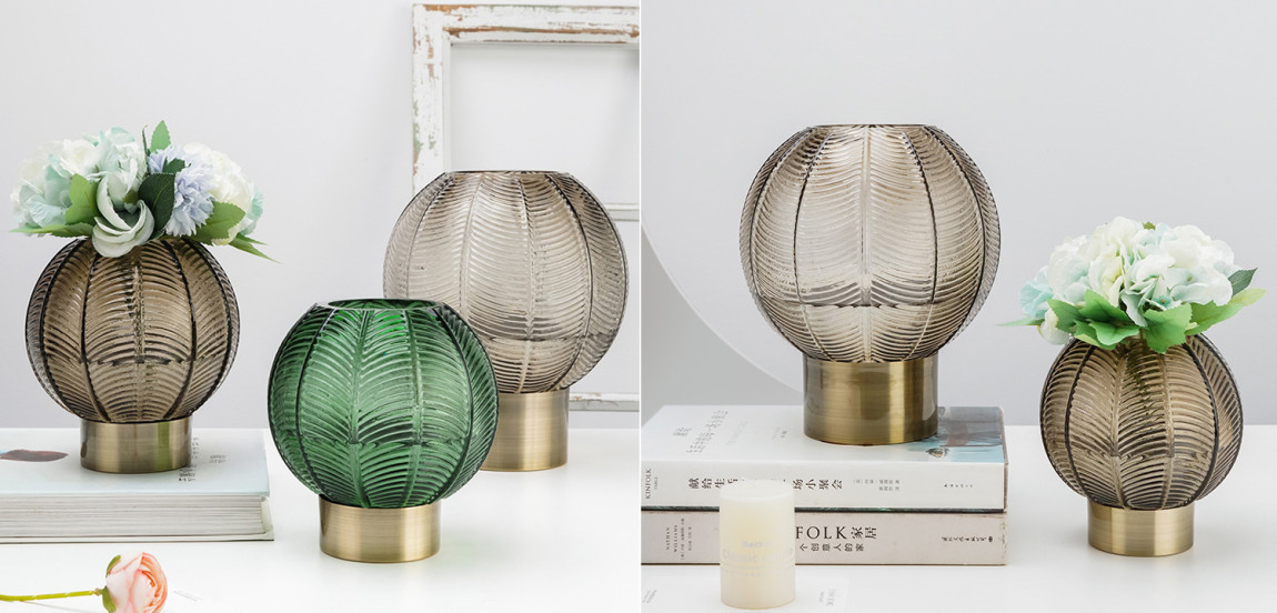 Ваза Vase Golden Throat Ball Gray