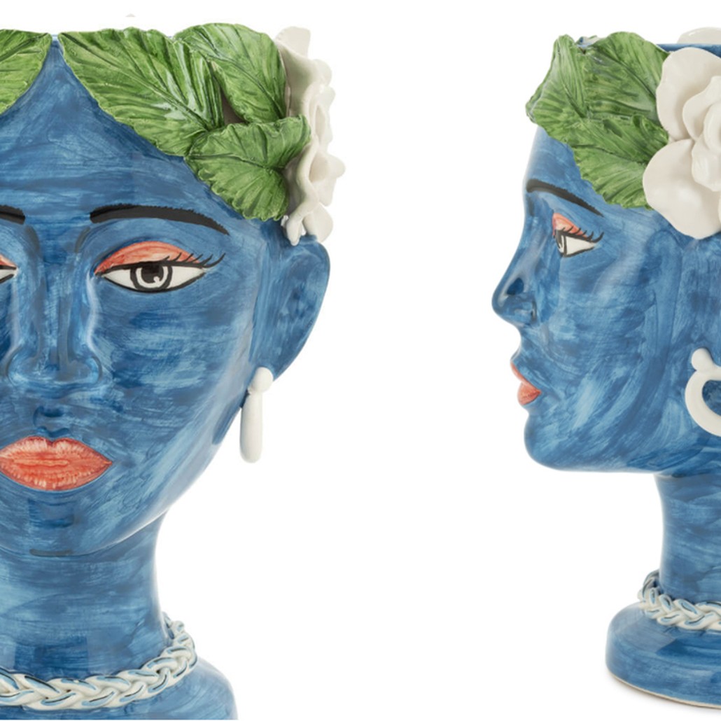 Ваза VASE HEAD SELVA COLOR dark blue