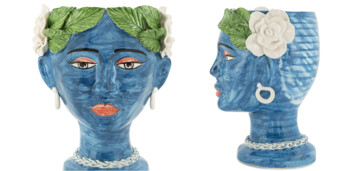 Ваза VASE HEAD SELVA COLOR dark blue