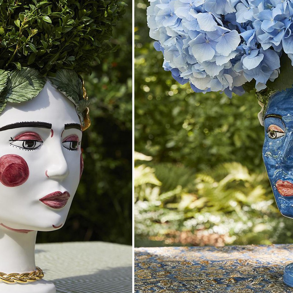 Ваза VASE HEAD SELVA COLOR dark blue