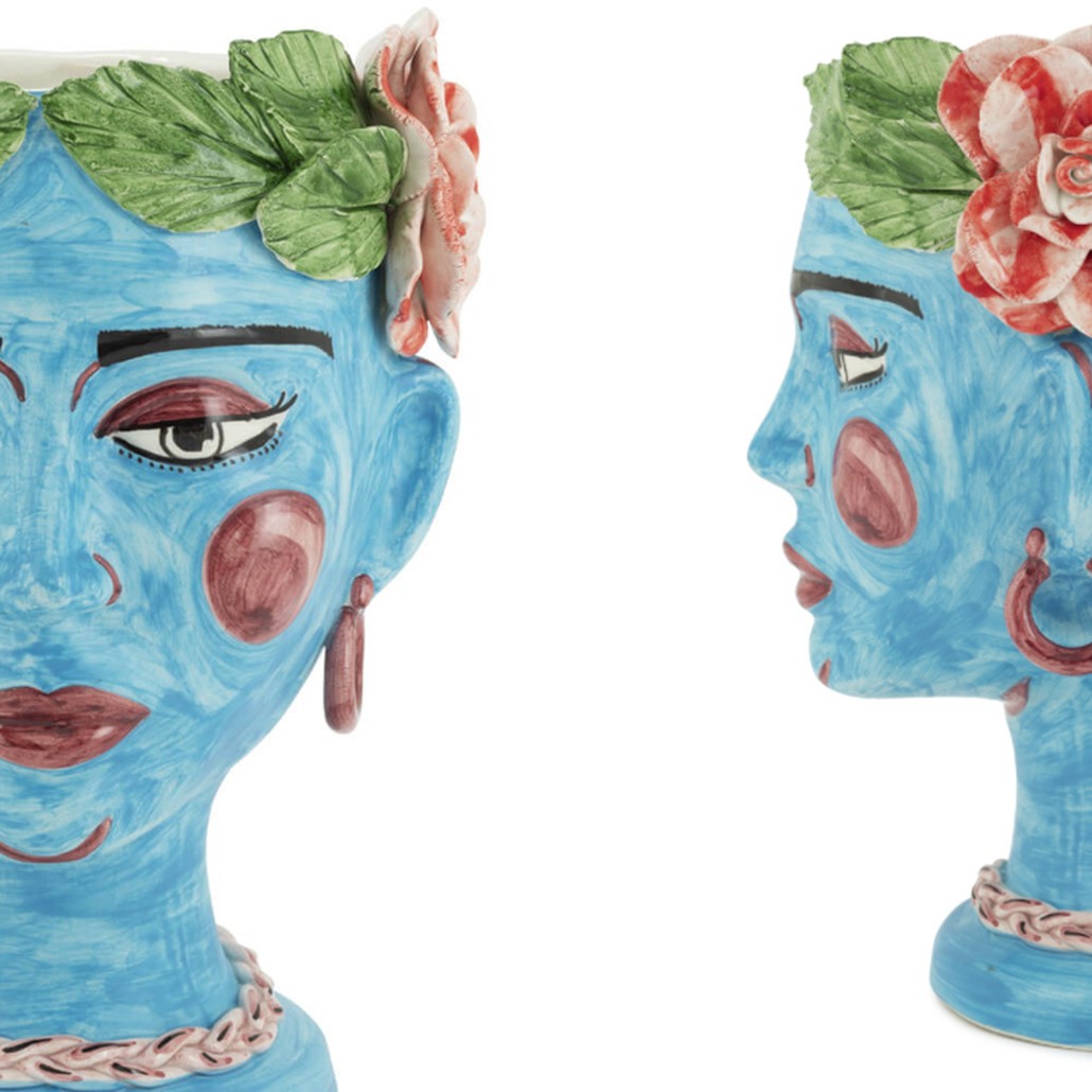 Ваза VASE HEAD SELVA COLOR Light blue