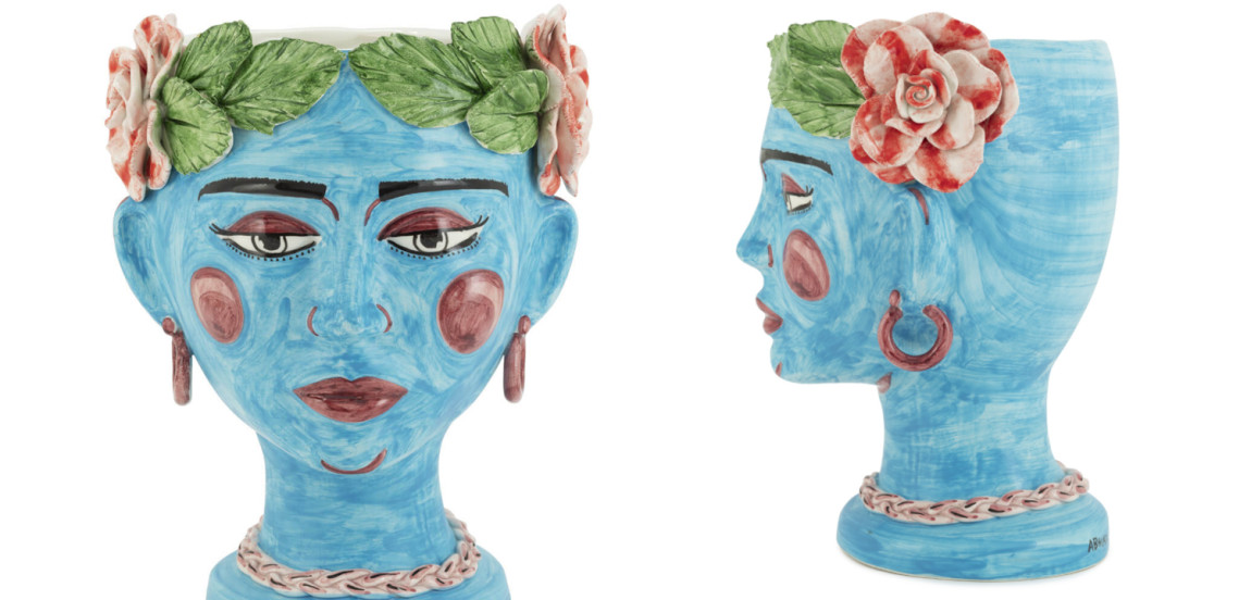 Ваза VASE HEAD SELVA COLOR Light blue