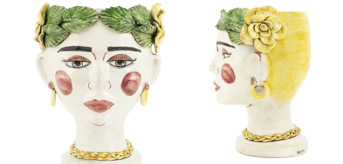 Ваза VASE HEAD SELVA NATURAL H30