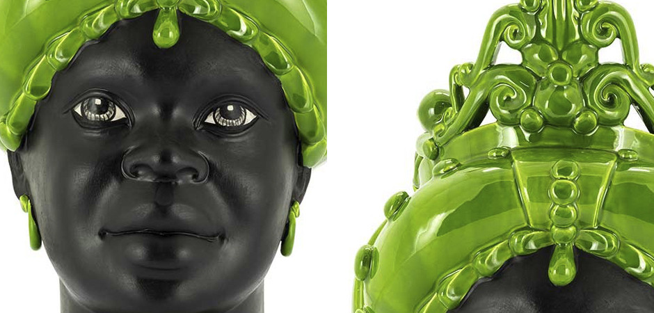 Ваза VASE MORO LADY MED. MAT Green