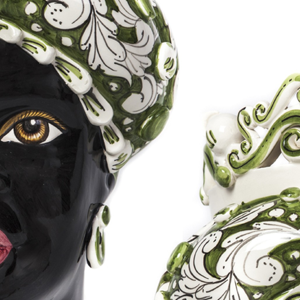 Ваза VASE MORO LADY MEDIUM green