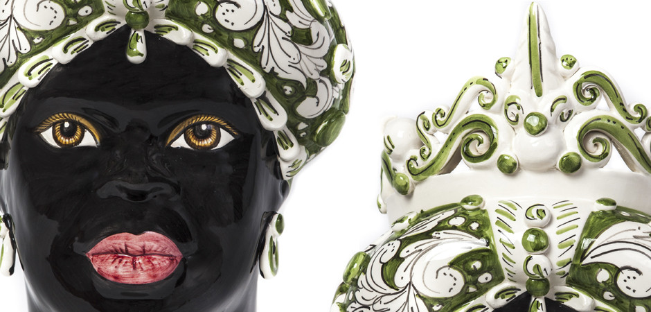 Ваза VASE MORO LADY MEDIUM green