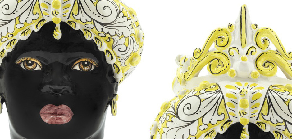 Ваза VASE MORO LADY MEDIUM yellow
