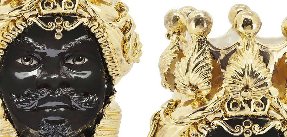 Ваза VASE MORO MAN BIG DREAMS gold